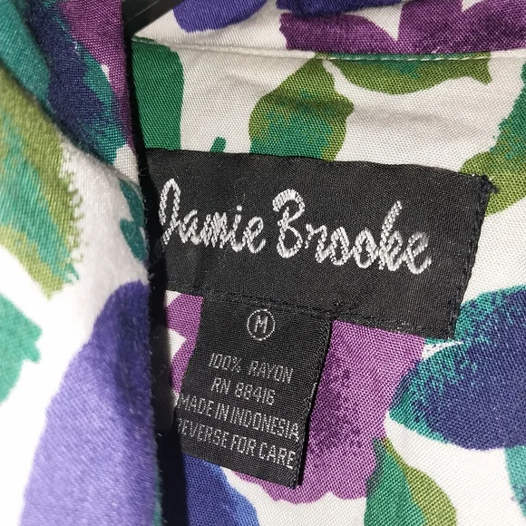 Vibrant Floral Mini Dress in Purple and Blue - Picture 3 of 4